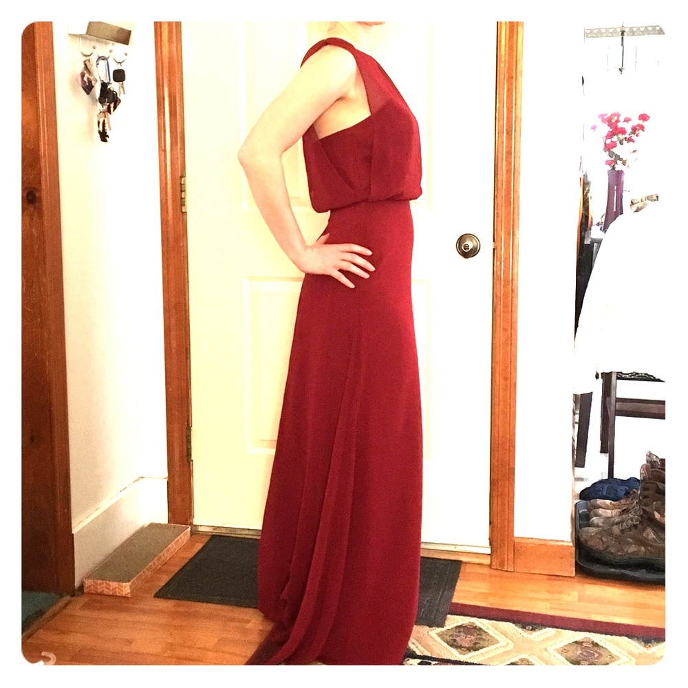 Impressions (size 6) Burgundy Bridesmaid Dress