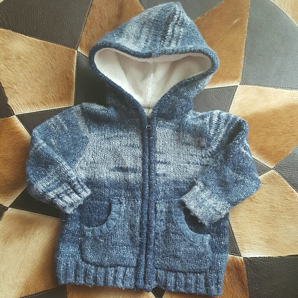 🐨 Koala Baby Blue Knit Jacket: 12m