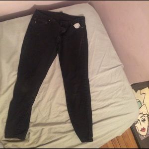 Straight leg f21 black jeans
