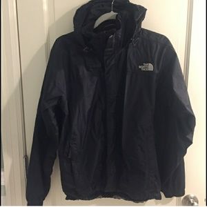 North Face Black Rain Jacket Mens Size Small