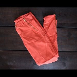 Coral Micael Kors skinny pants