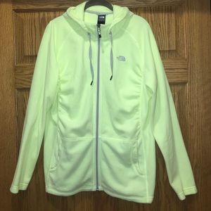 Lime green Lightweight hooded North Face.