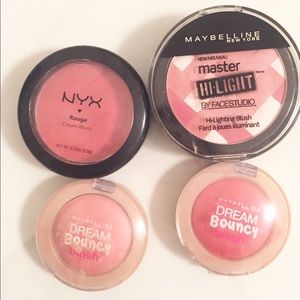Lot of Blush : NYC, Bounce, Maybelline Master