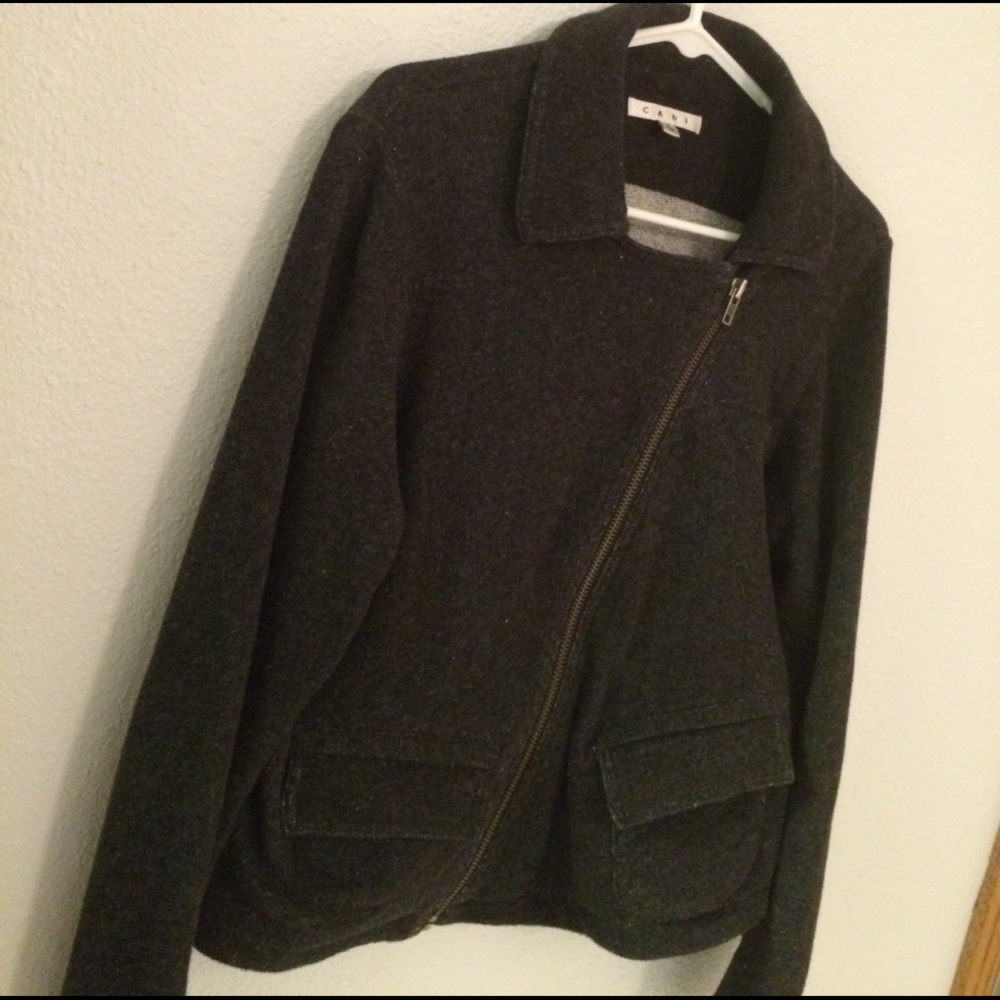 CAbI diagonal zip Moto jacket