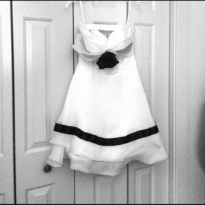 Black and white prom or homecoming dress