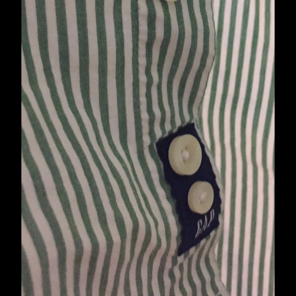 Boy's Gap Pinstriped Long Sleeve Button Down - Picture 4 of 4