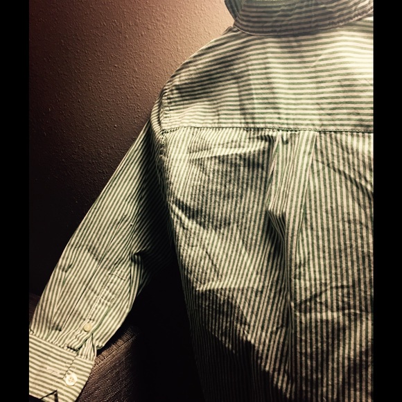 Boy's Gap Pinstriped Long Sleeve Button Down - Picture 3 of 4