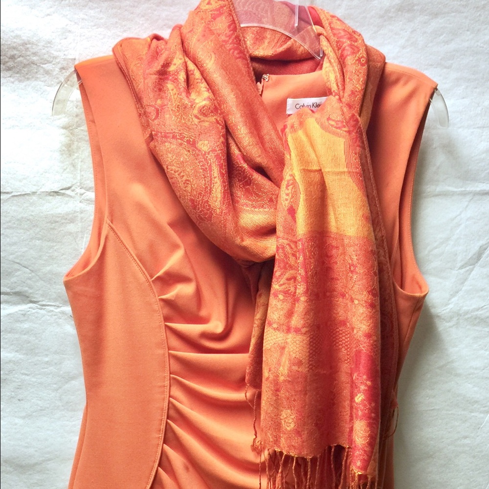 Bright & Beautiful Calvin Klein dress for Sunday