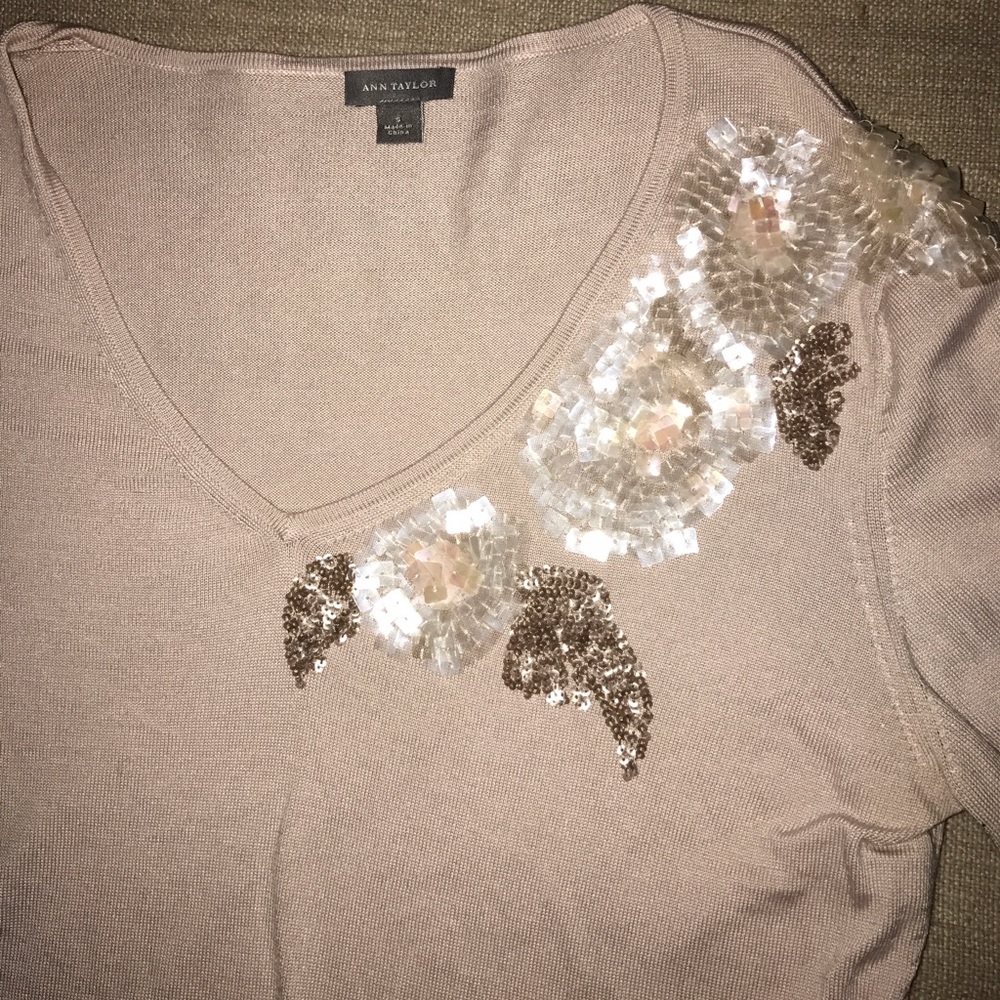 Ann Taylor Pale Pink Sweater