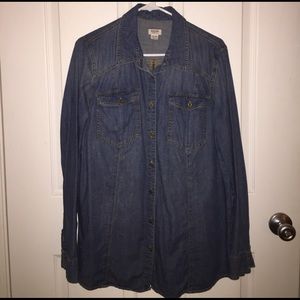 Mossimo Denim Button Down Shirt