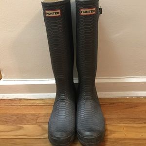 Hunter boots-grey