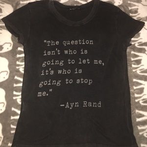 Brandy Melville Ayn Rand Shirt