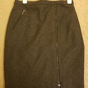 Wool pencil skirt