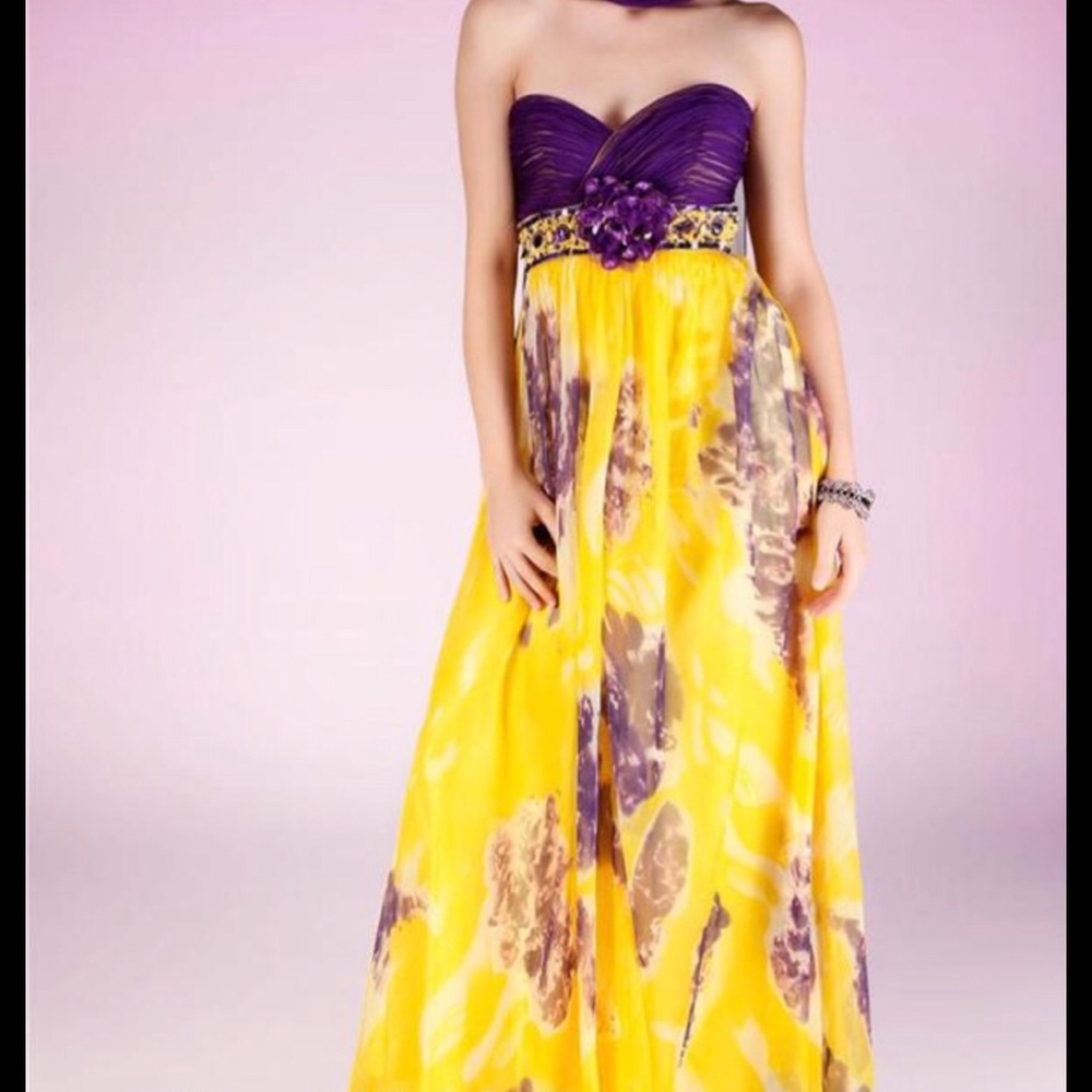 Adna Designs Strapless Vibrant Sheath Size 8 Dress - Picture 1 of 6