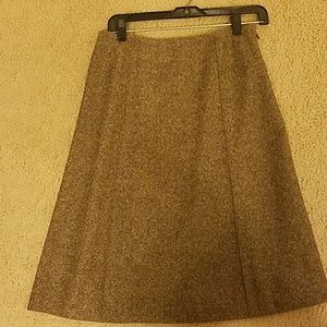 A line wool skirt