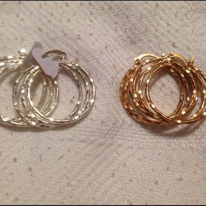 Bundle hoop earrings