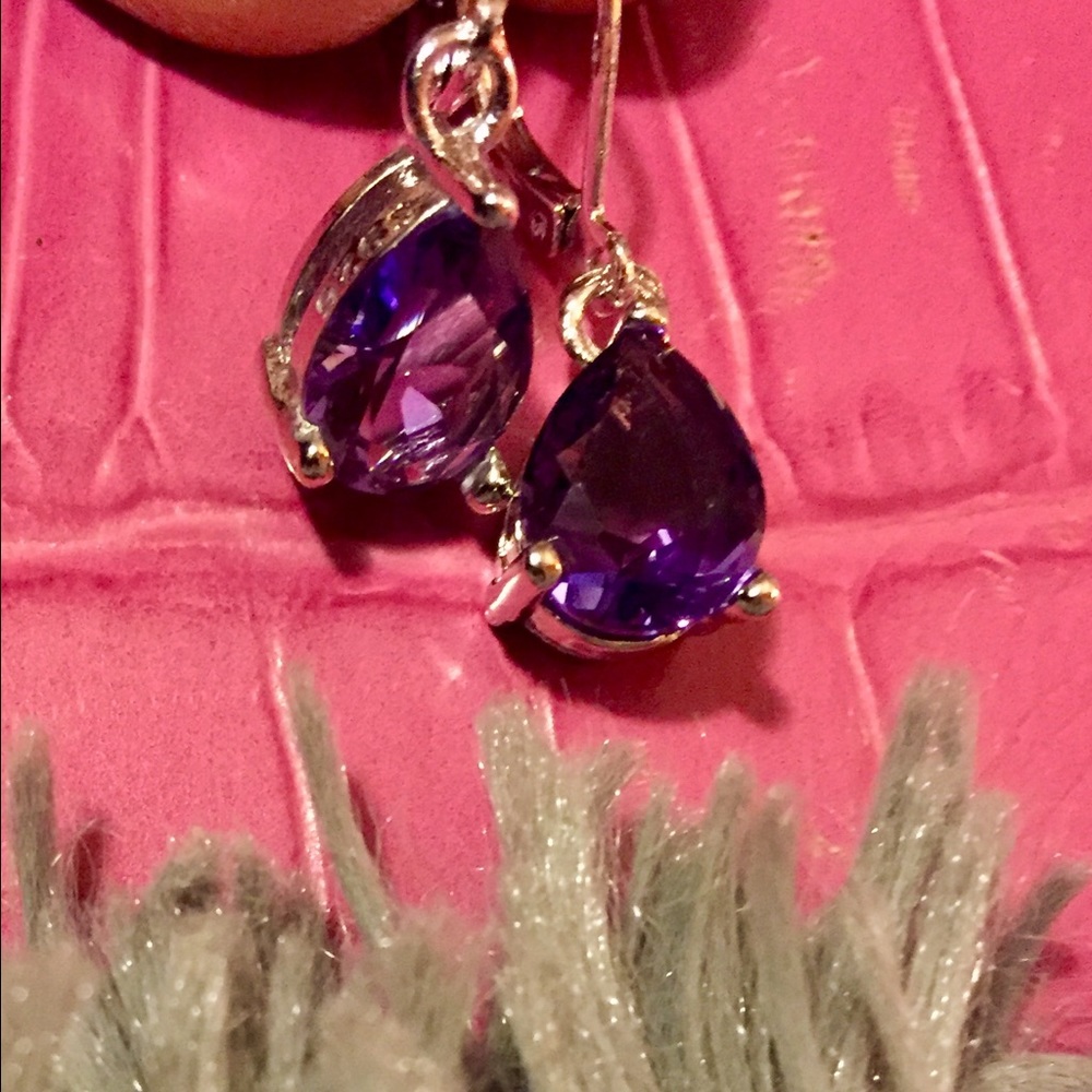 Gorgeous Amethyst drop earrings