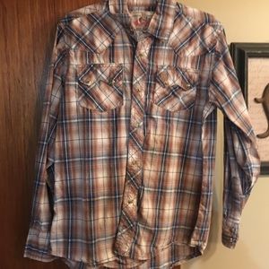 Wrangler snap button boys shirt