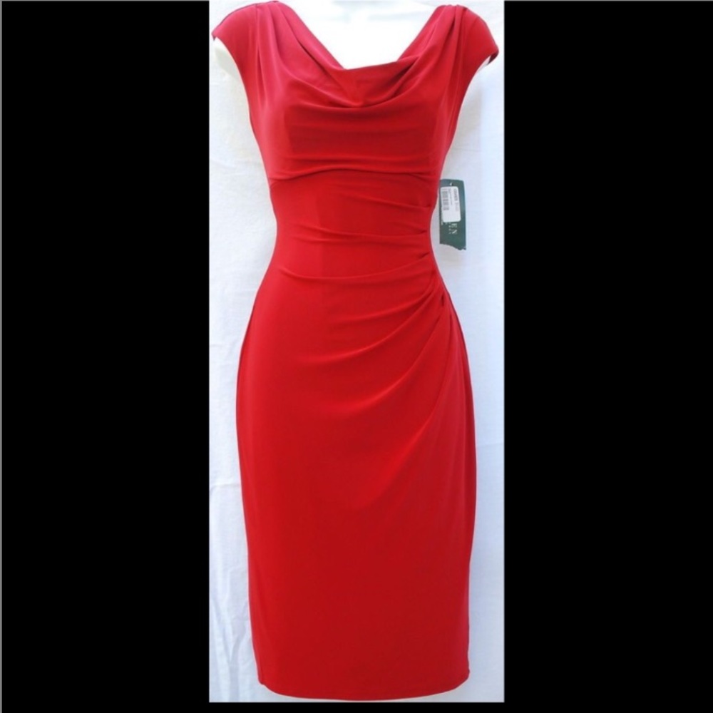 Ralph Lauren Classy Design Cowl Neck Dress