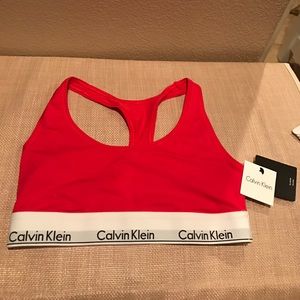 Red Calvin Klein Bralette / sport bra