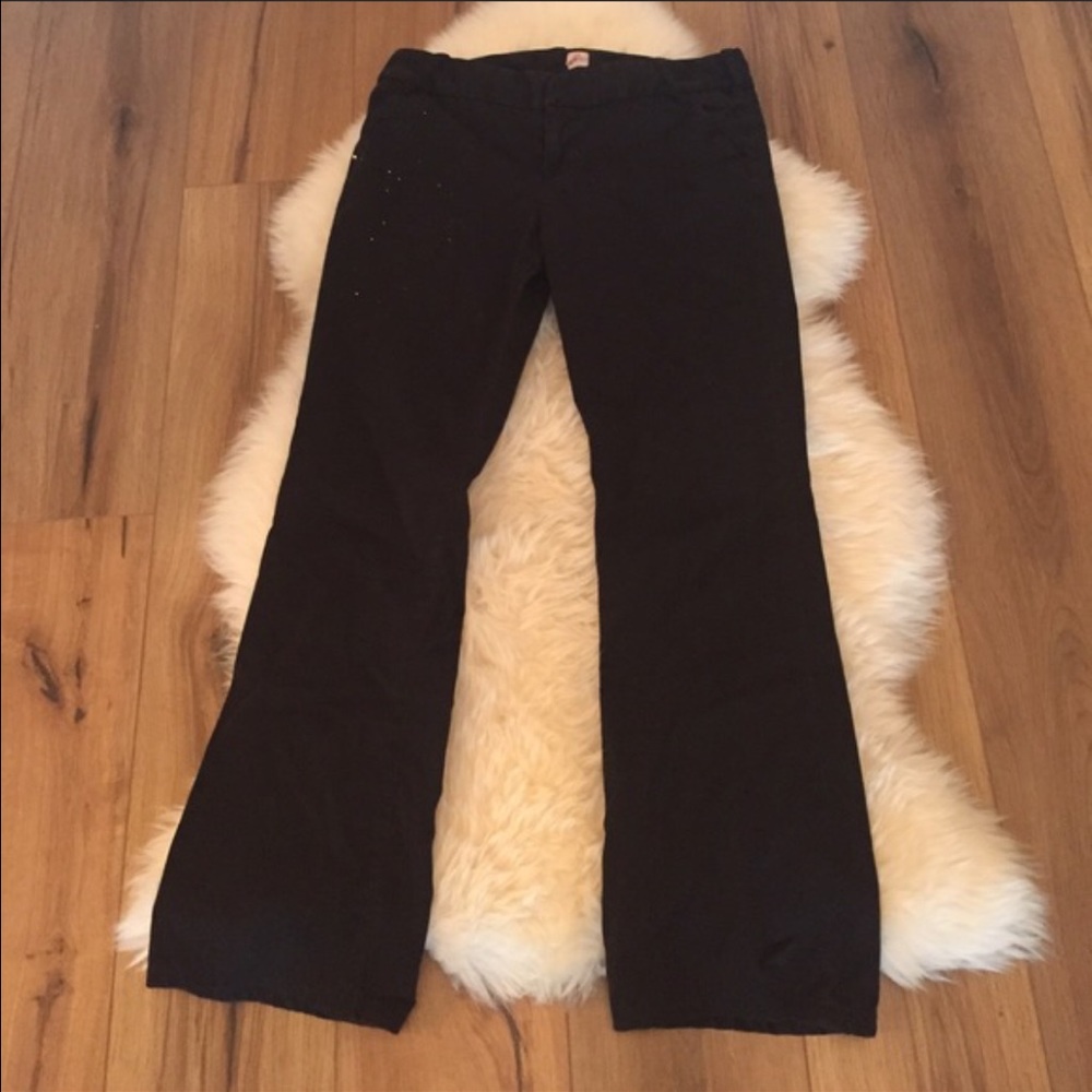 Size 30 black pants with detailing by Joie