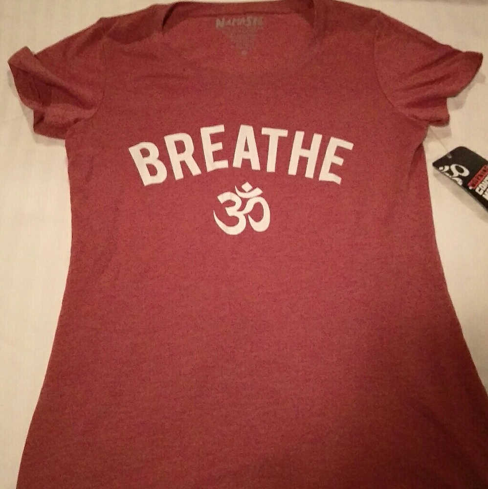 Yoga t shirt by Namaste small