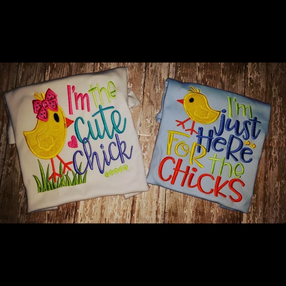 Custom Easter shirts embroidery