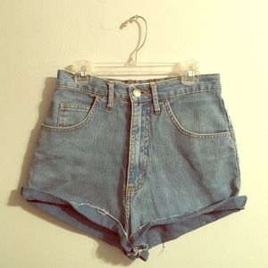Vintage Guess Denim High Waisted Shorts