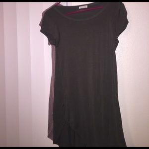 Olive green mini dress