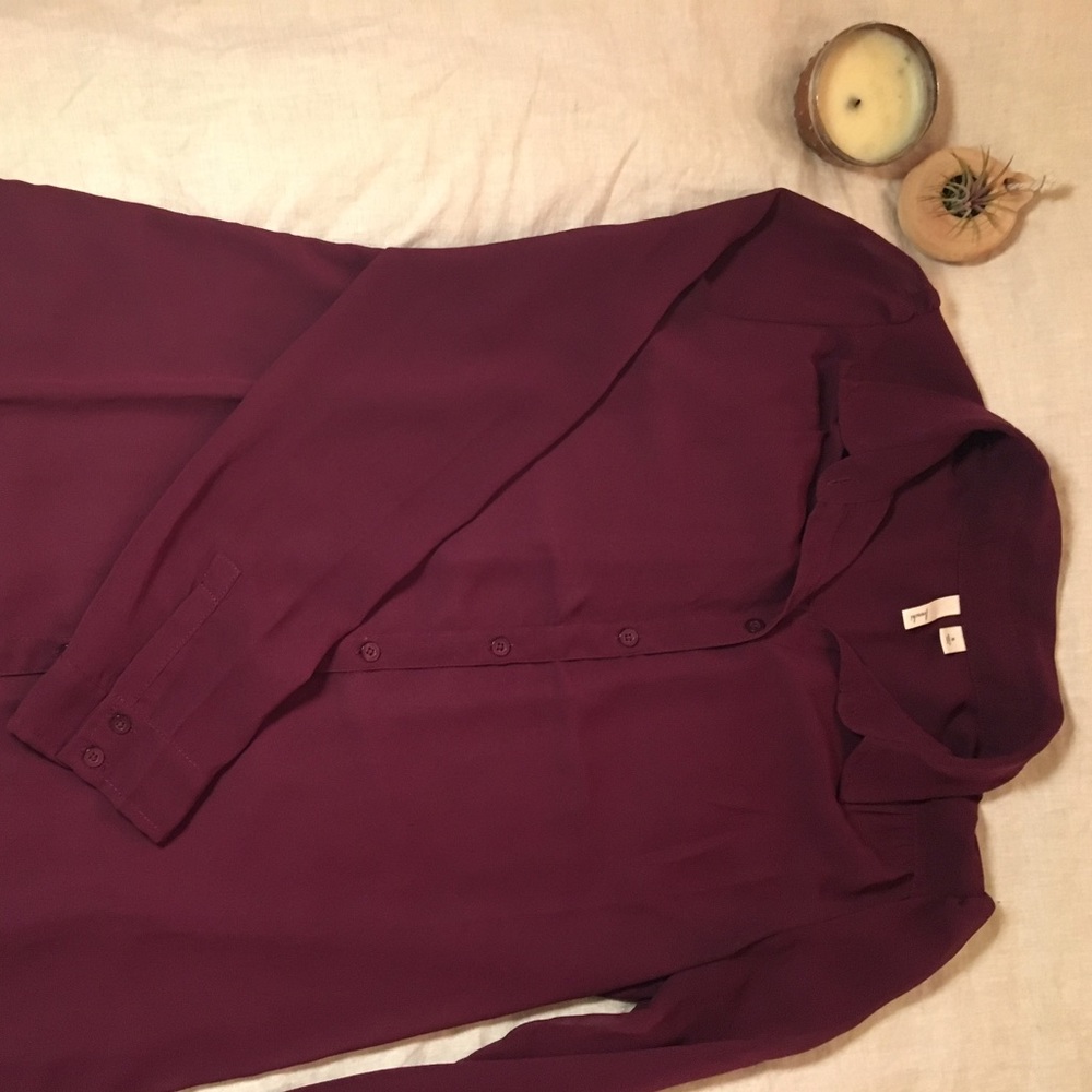 Nordstrom long sheer shirt dress by Frenchi.