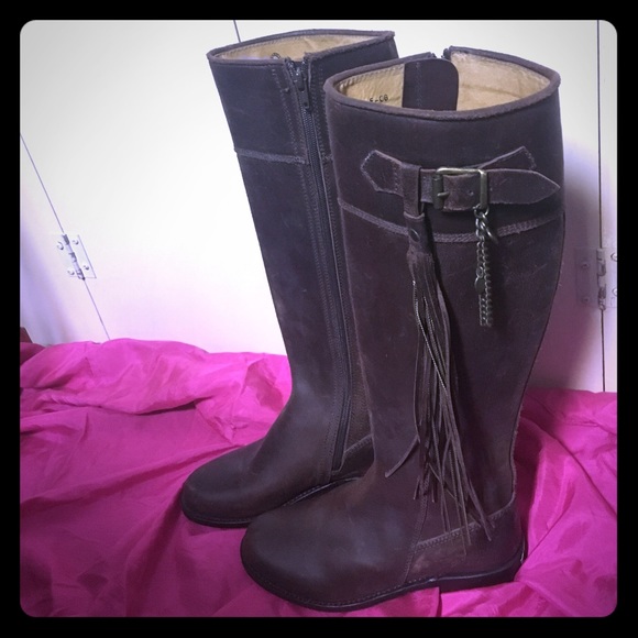 NEW Juicy Couture tassel riding campus boots - Picture 1 of 8