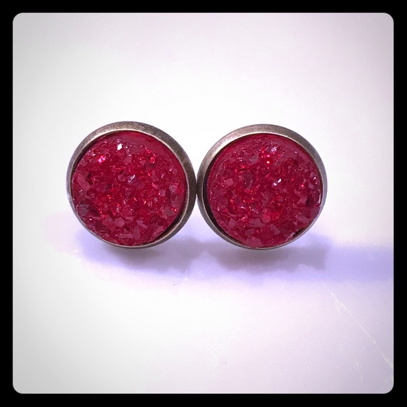 Sparkly Red & Bronze Studs Earrings 🌸3 for $18🌸 - Picture 1 of 3