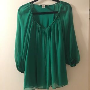 DVF silk shirt blouse, size 8