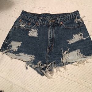 Vintage Levi's - High Waisted Denim Shorts
