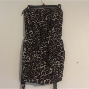 Large leopard jumpsuit romper