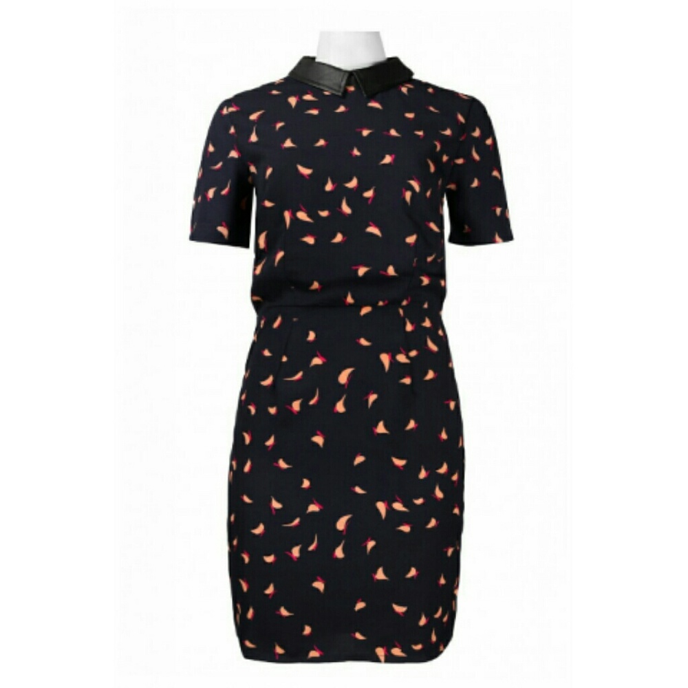 Walter Baker Half Sleeve Faux Leather Collar