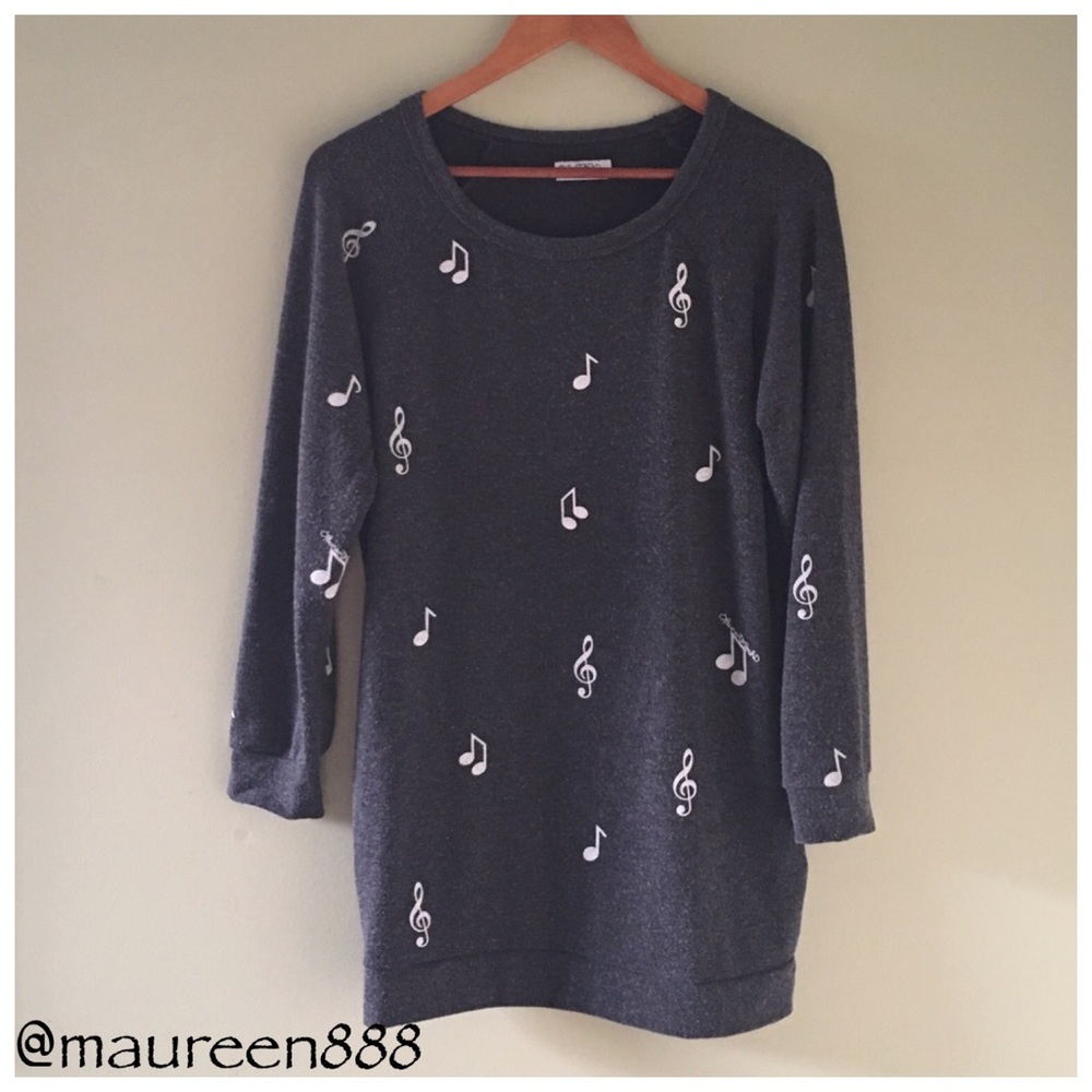 Lauren Moshi Bell Allover 🎶 Sweater Dress [black]