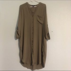 Large shirt dress
