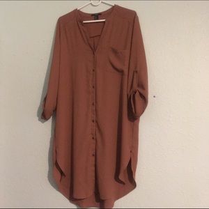 Large shirt dress