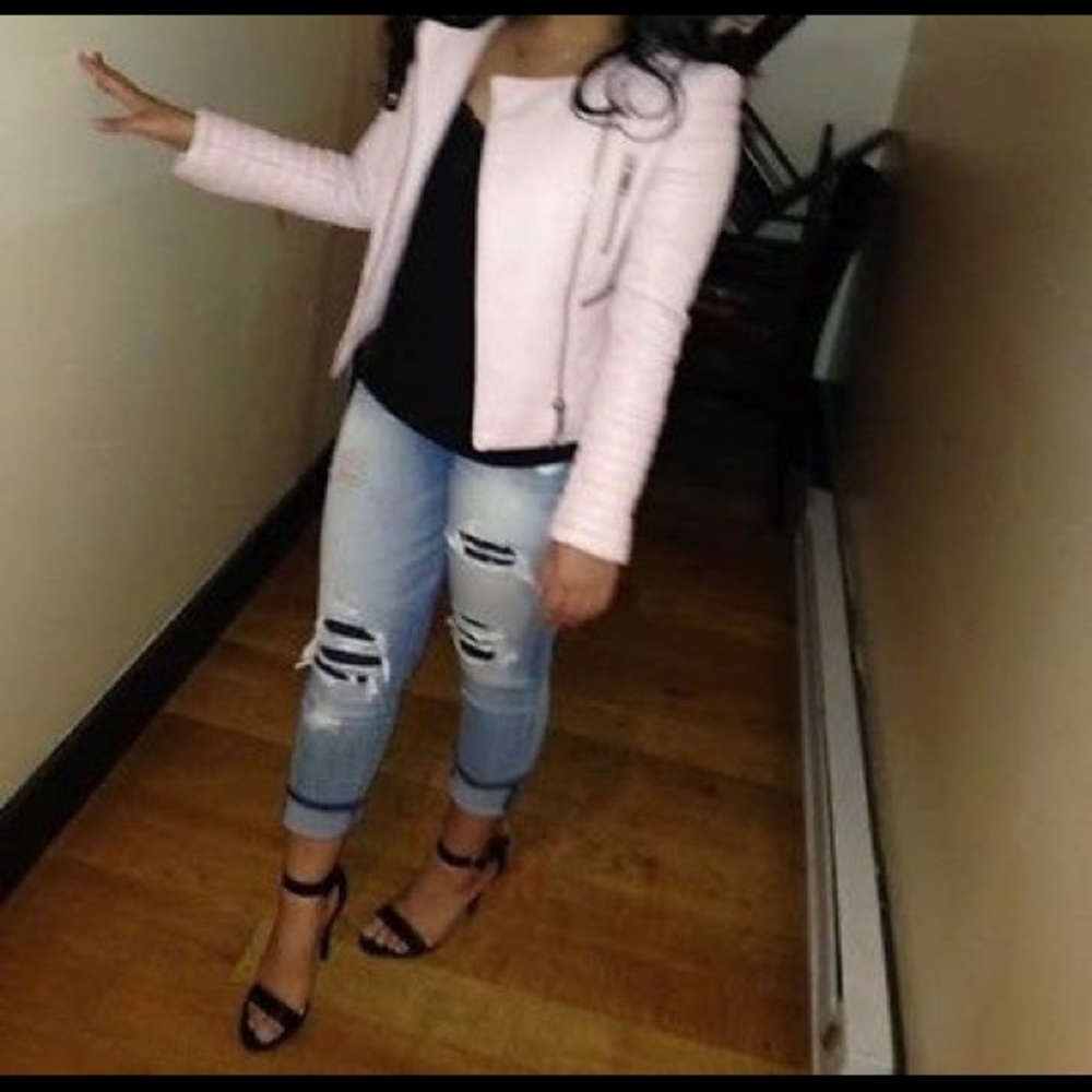 Zara Pastel Leather Jacket