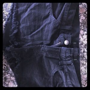 J Brand Girls Jean Shorts size 14 guc black