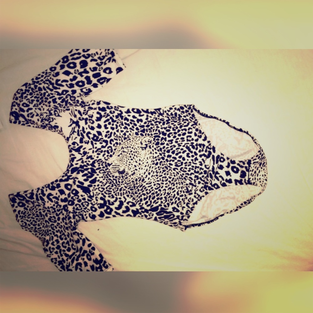 Cheetah one piece bodysuit