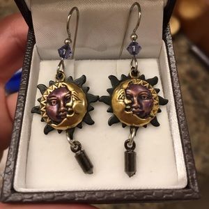 Celestial drop earrings