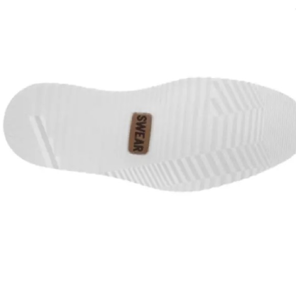 Swear Lou Black Neoprene Perforated Oxfords Shoes