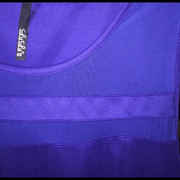 Lulu's navy blue/ purple dress - Picture 3 of 4