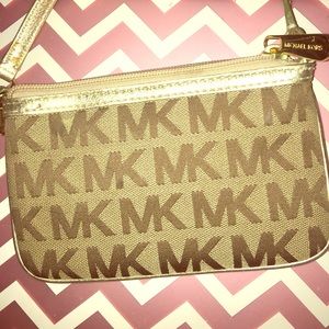 Monogram wristlet