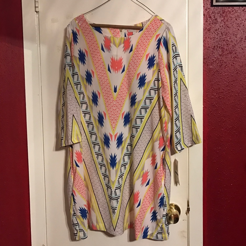 Aztec Tribal Print dress New with Tags