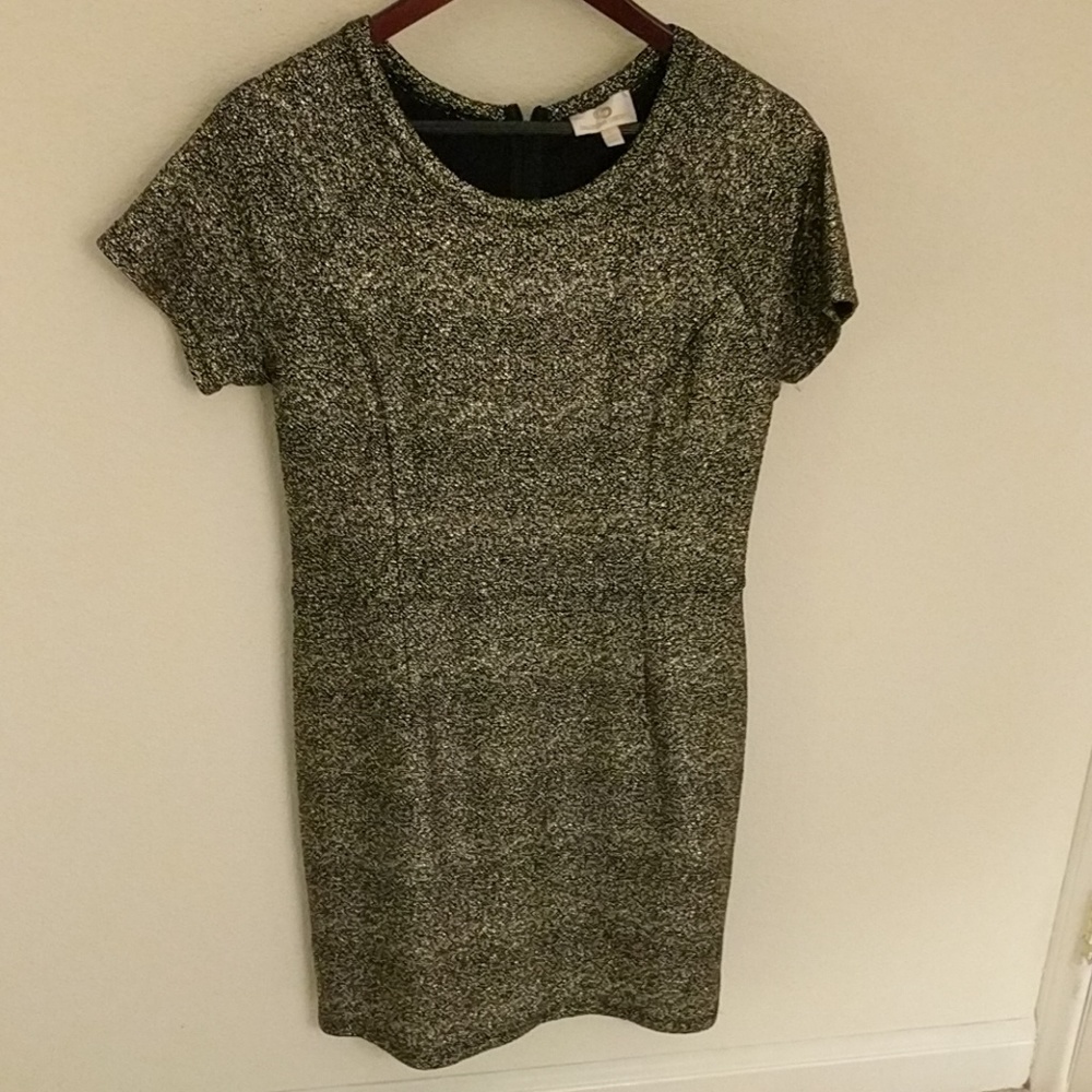 Collective concepts gold and black dress