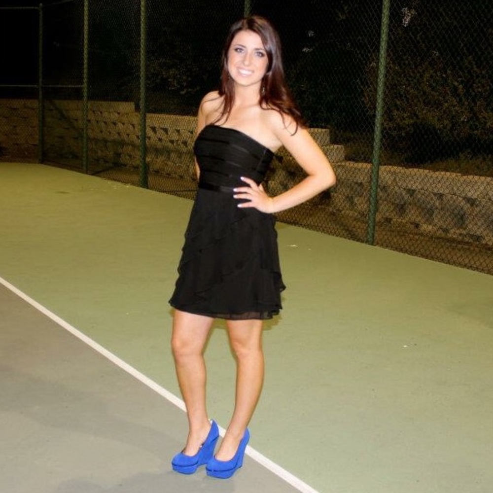White House Black Market Black Strapless Dress