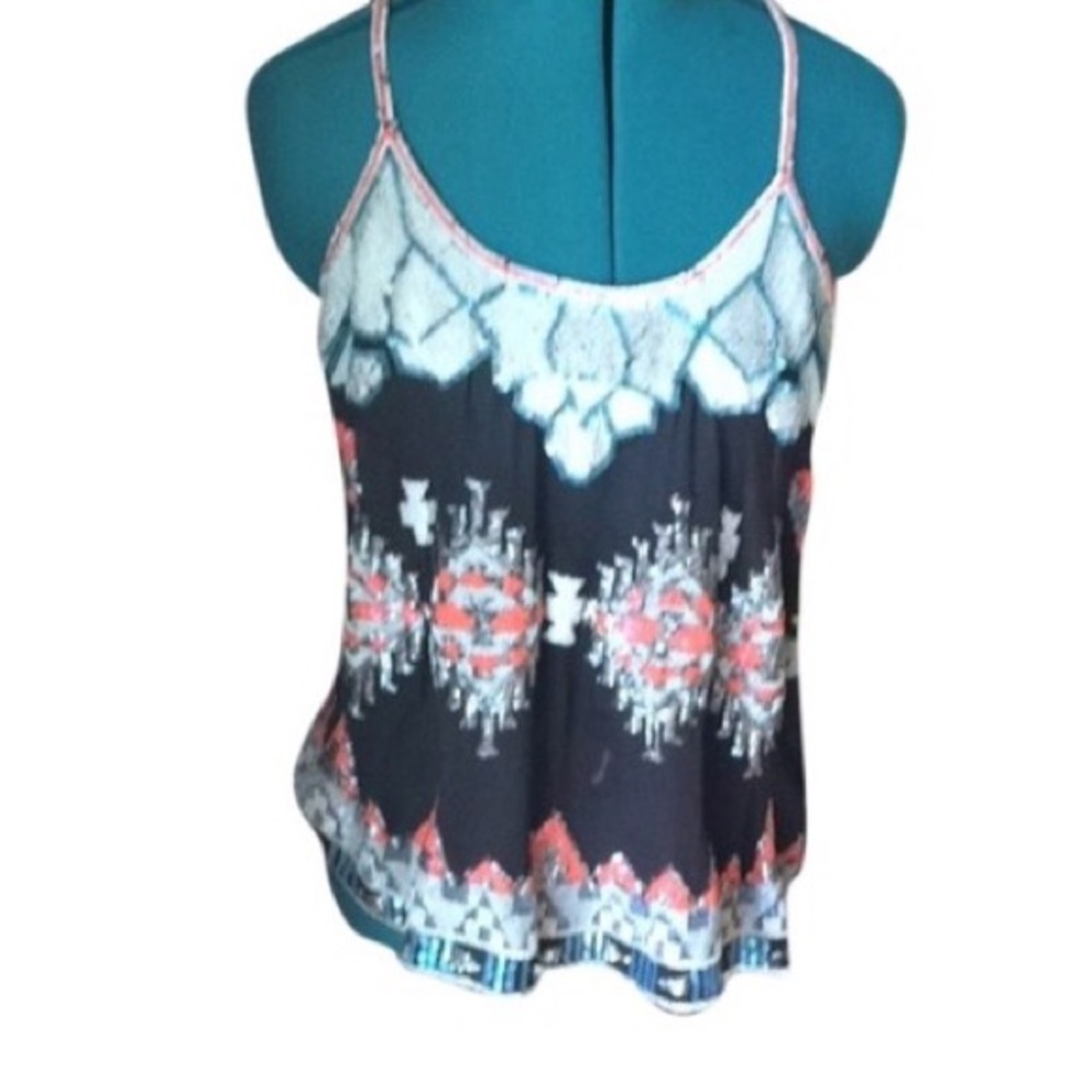 All Saints Aztec Sequin Top